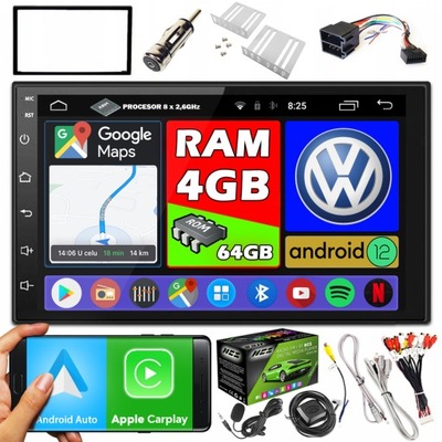 RADIO NAVEGACIÓN 2DIN ANDROID VW VOLKSWAGEN TRANSPORTER T4 1998-2003 4GB RAM  