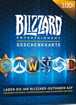 Karta podarunkowa Blizzard 100 €