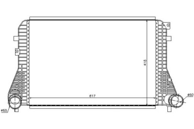 Nissens интеркулер audi a3 tt seat altea altea xl фото №1
