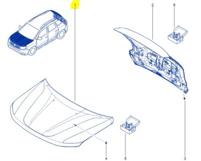 MASKA POKRYWA SILNIKA DACIA DUSTER II 18-