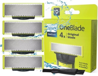 4x OSTRZA PHILIPS ONEBLADE ORYGINALNE OSTRZE NOŻYK GŁOWICA GOLARKA NASADKA