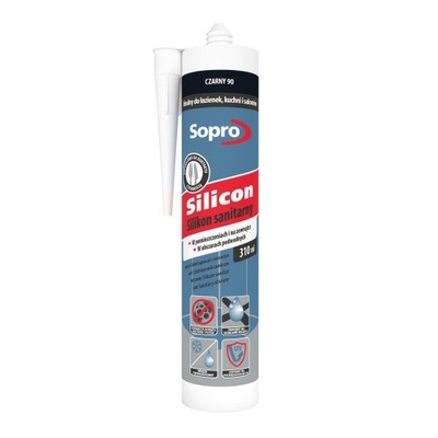 SOPRO - Silikon sanitarny (czarny - 90) 310 ml