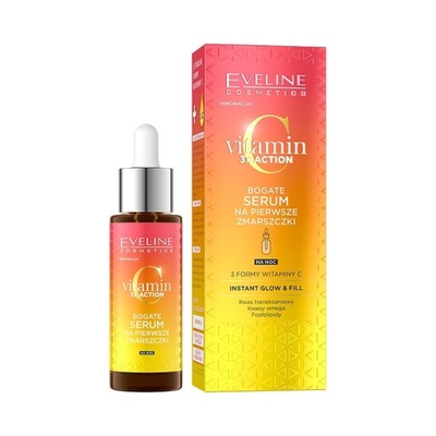 Eveline Serum Rozświetlające Z Witaminą C Instant Glow & Fill