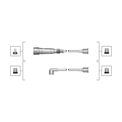 MAGNETI MARELLI 941319170103 SET WIRES ZAPL  