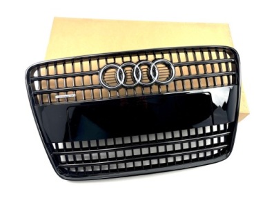 Audi q7 4l 06-09 s-line решётка радиатора решётка радиатора чёрный блеск фото №1