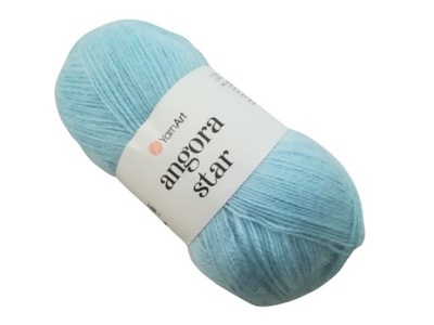 WŁÓCZKA Yarn Art ANGORA STAR 215 błekit