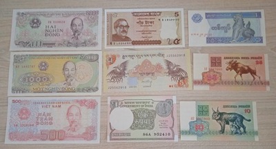 Zestaw 6 banknoty UNC