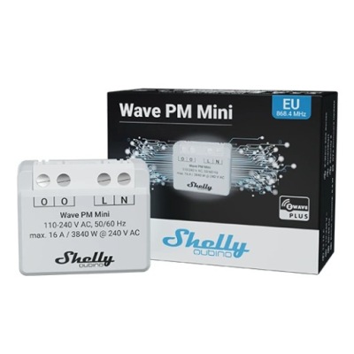 Inteligentny przełącznik Shelly Qubino Wave PM Mini Szary 16A