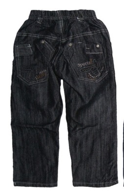 Chłopięce spodnie jeansowe Jeans Gumka 80/86