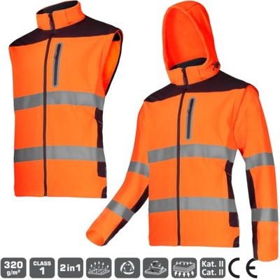 КУРТКА ЖИЛЕТ ПРЕДУПРЕЖДАЮЩАЯ SOFTSHELL KAPTUR BHP R. XL LAHTI PRO L409220