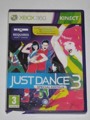 JUST DANCE 3 SPECIAL EDITION 3XA XBOX360 BDB!