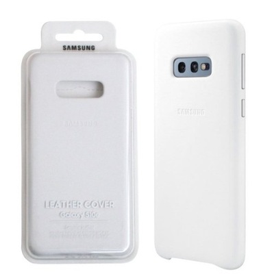 Oryginalne skórzane etui Samsung do Galaxy S10E (G970); Biały