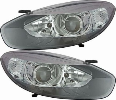 Фары лампы renault fluence 10- l+p фото №1