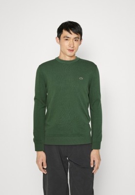 Sweter klasyczny zielony Lacoste XL