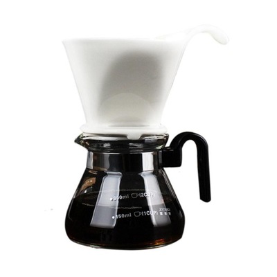 Ekspres do kawy wielokrotnego użytku Szklany filtr do kawy Dripper
