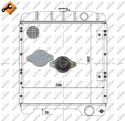 РАДІАТОР ВОДИ EASY FIT NRF 52104