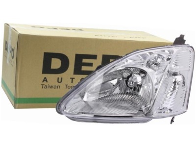 Лампа фара лівий honda civic vii mk7 00-05 фото №1