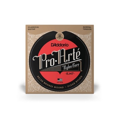 Struny D'Addario EJ47 Pro-Arte Nylon 80/20 Bronze Normal Tension