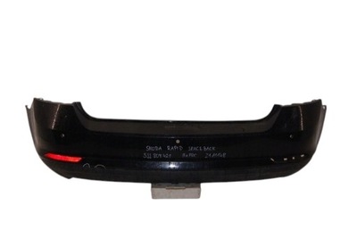 5jj807421 skoda rapid 12-17 spaceback бампер задний 3xpdc фото №1