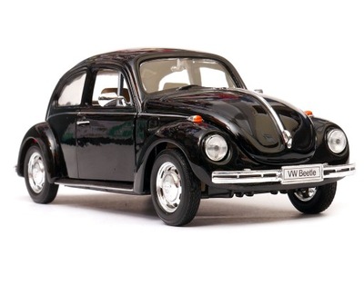 Volkswagen Beetle 1:24 WELLY 22436 czarny