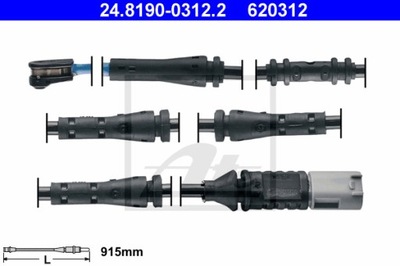 ДАТЧИК ZUŻYCIA КОЛОДОК ATE 24.8190-0312.2