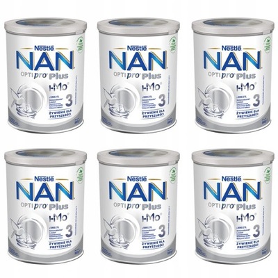 Mleko Nestle Nan Optipro Plus 3 Hm-o 6 x 800 g
