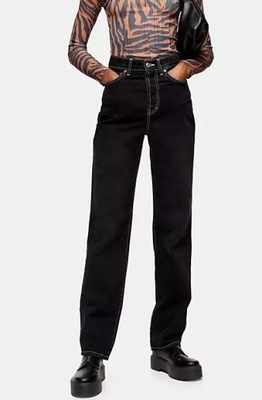 TOPSHOP SPODNIE JEANSOWE DAMSKIE CZARNE 26/32 1ASP