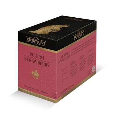 Czerwona herbata Richmont Pu-Erh Strawberry 50x4g