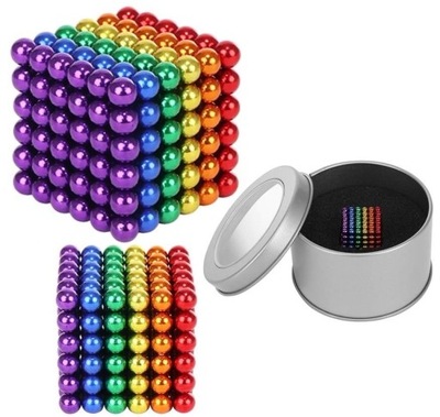 NEOCUBE KULKI KLOCKI MAGNETYCZNE 3mm 216 + BOX