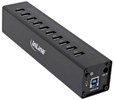 Hub USB 3.0 INLINE 35395C 10 Port Aluminium