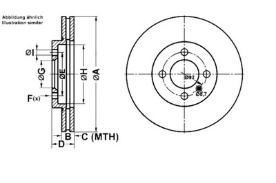 DISCOS DE FRENADO 2SZT. BMW 3 (E30) Z1 1.6-2.7 09.8  