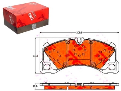 PADS BRAKE PORSCHE FRONT CAYENNE 10- TRW - milautoparts-fr.ukrlive.com