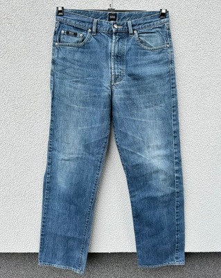Hugo Boss Arkansas W32 L32 vintage niebieskie spodnie jeansowe