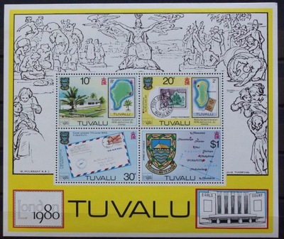 TUVALU - 1980 - WYSTWA W LONDYNIE - BLOK