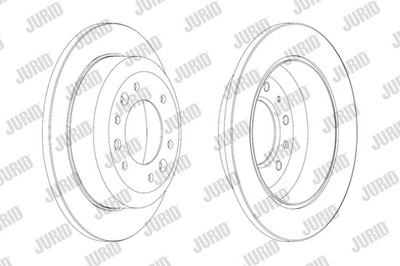 DISCOS DE FRENADO PARTE TRASERA JURID 562869JC  