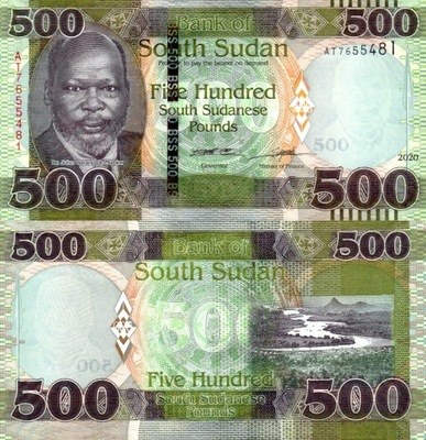 # SUDAN POŁUDNIOWY - 500 FUNTÓW - 2020 - P-NEW UNC