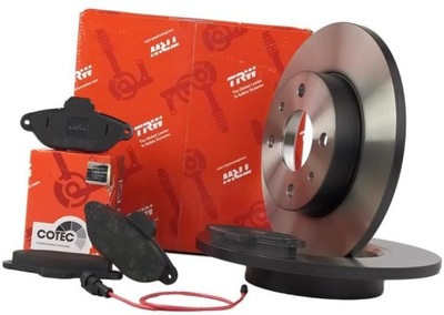 TRW DISCS + PADS FRONT FIAT SEICENTO PANDA  