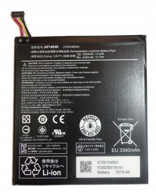 Baterie oryginał ACER AP14E4K Acer Iconia One 7 B1-750