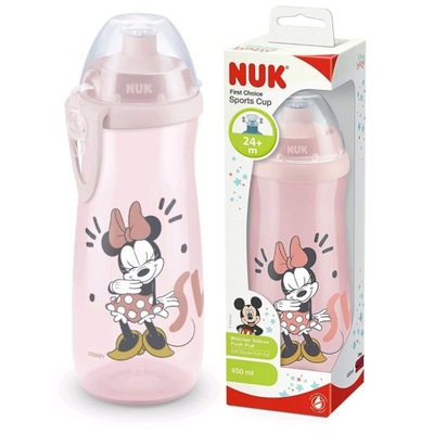 BIDON SPORTOWY Z WYSUWANYM USTNIKIEM SPORTS CUP NUK 450ml 24m+