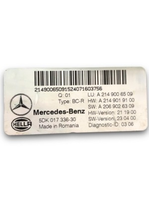 Mercedes benz w214 модуль bcm a2149006509 фото №1