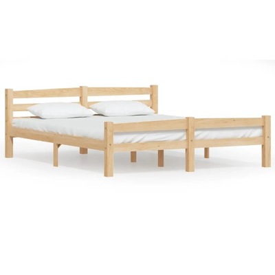Rama łóżka z litego drewna sosnowego, 160 x 200