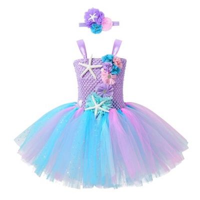 Starfish Costume for Girls Pageant Princess Party Dresses 4 Years