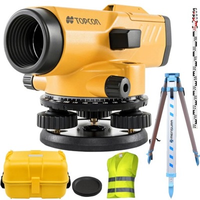 TOPCON AT-B4A Niwelator optyczny 24x samopoziomujący zestaw statyw łata