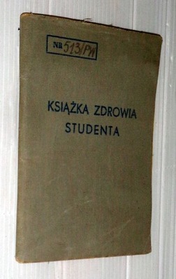 Politechnika Warszawska Książka Zdrowia Studenta 1963r.