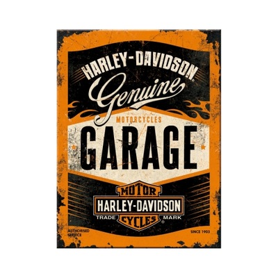 MAGNES HARLEY-DAVIDSON GARAGE AL LODOWKE METÁLICO  