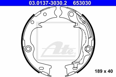 03.0137-3030.2 ZAPATAS DE TAMBOR DE FRENADO RECZ. HYUNDAI IX35 2,0-2,4  