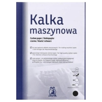 KALKA MASZYNOWA A4 25 SZTUK DELFIN