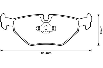 КОЛОДКИ ГАЛЬМІВНІ КЕРАМІЧНІ BMW 3 (E46) Z4 (E85) Z