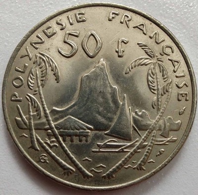 1764 - Polinezja Francuska 50 franków, 1975