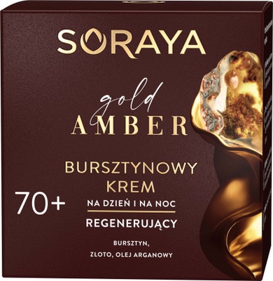 SORAYA GOLD AMBER BURSZTYNOWY KREM REGENERUJĄCY NA DZIEŃ I NA NOC 70+